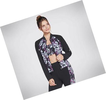 Női Skechers Apparel Orchid Bloom Bomber Kabát Színes | HU3969D