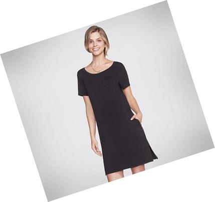 Női Skechers Apparel Renewal T-Shirt Ruha Fekete | HU4644C