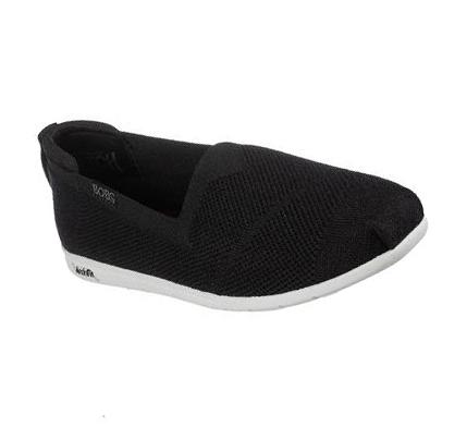 Női Skechers Arch Fit BOBS Plush Slip Ons Fekete Fehér | HU51294
