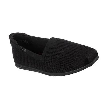 Női Skechers Arch Fit BOBS Plush Slip Ons Fekete | HU5154L