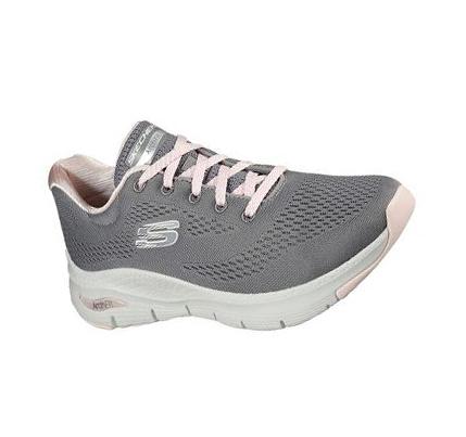 Női Skechers Arch Fit - Big Appeal Gyalogló Cipő Szürke Rózsaszín | HU4148L