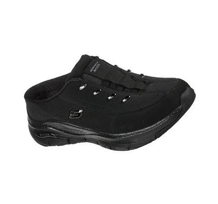Női Skechers Arch Fit - City View Slip Ons Fekete | HU3999G