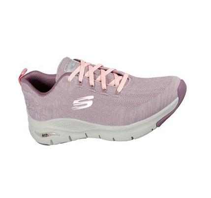 Női Skechers Arch Fit - Comfy Wave Gyalogló Cipő Lila | HU4273X
