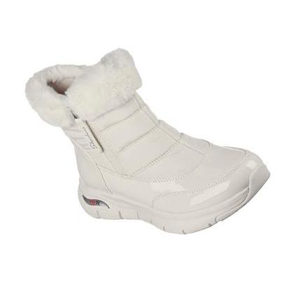 Női Skechers Arch Fit - Cool Puff Csizma Fehér | HUI252W