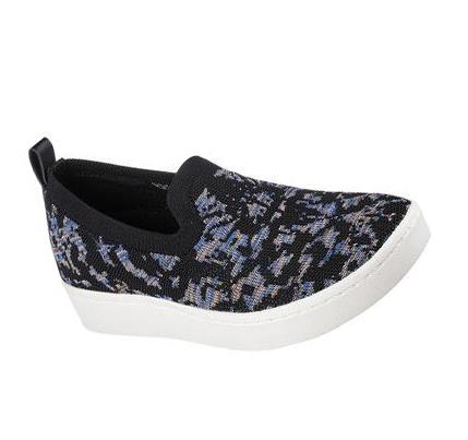 Női Skechers Arch Fit Cup - Free Blossom Slip Ons Fekete | HU3888L