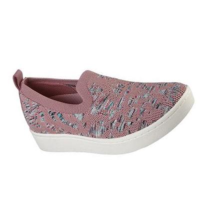 Női Skechers Arch Fit Cup - Free Blossom Slip Ons Lila | HU39380