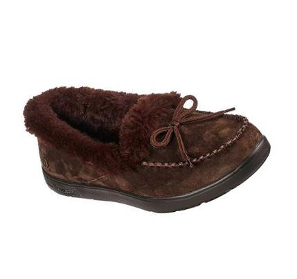 Női Skechers Arch Fit Lounge - Soothe Papucs Csokoládé | HU5917B