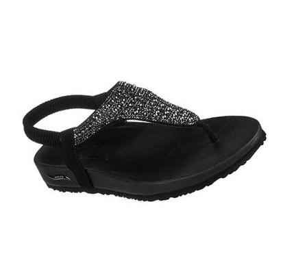 Női Skechers Arch Fit Meditation - Rock On Szandál Fekete | HU5592K