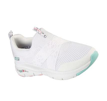 Női Skechers Arch Fit - Modern Rhythm Slip Ons Fehér Színes | HU4523Q