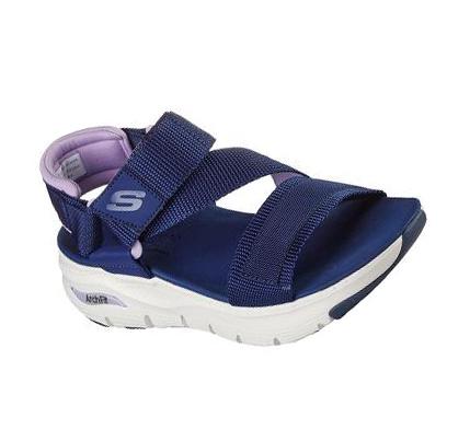 Női Skechers Arch Fit - Pop Retro Szandál Sötétkék Lila | HU5228K