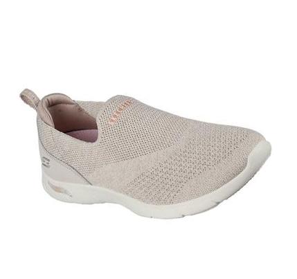 Női Skechers Arch Fit Refine - Don't Go Gyalogló Cipő Bézs | HU4274S