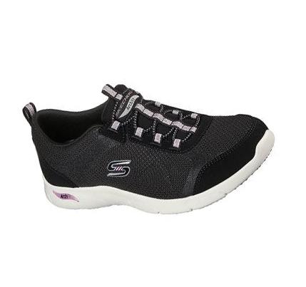 Női Skechers Arch Fit Refine - Her Best Alkalmi Cipő Fekete Levendula | HU4324L