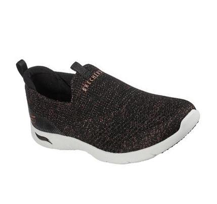 Női Skechers Arch Fit Refine - Showcase Slip Ons Fekete | HU7199D
