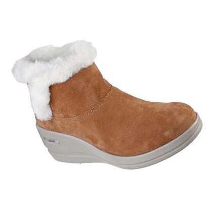 Női Skechers Arch Fit Rise - Elegáns Éktalpú Cipő Barna | HU30038