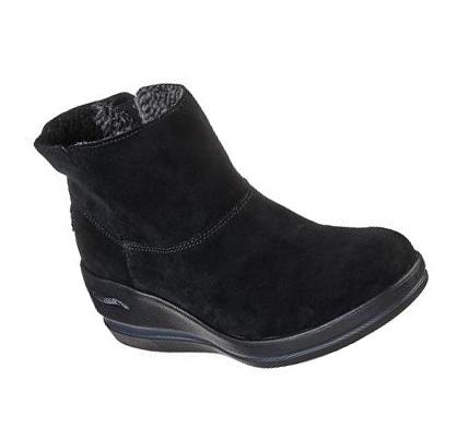Női Skechers Arch Fit Rise - Posh Éktalpú Cipő Fekete | HU30280