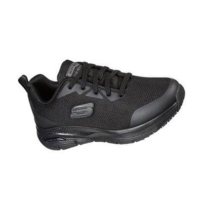 Női Skechers Arch Fit SR Munkacipő Fekete | HU3871D
