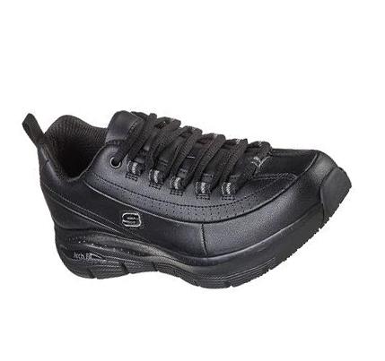 Női Skechers Arch Fit SR - Trickell II Munkacipő Fekete | HU3921G