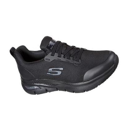 Női Skechers Arch Fit SR - Virmical Munkacipő Fekete | HU39965