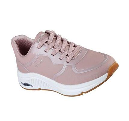 Női Skechers Arch Fit: S-Miles - Mile Makers Alkalmi Cipő Lila | HU41130