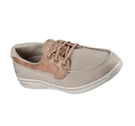 Női Skechers Arch Fit Uplift - Cruise'n By Slip Ons Bézs | HU42130