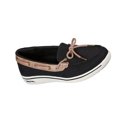 Női Skechers Arch Fit Uplift - Shoreline Slip Ons Fekete | HU6354S