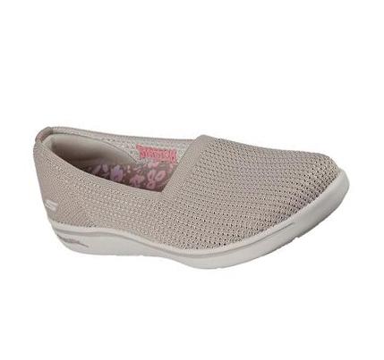 Női Skechers Arch Fit Uplift - Sweet Notion Flats Szürke Barna | HUA855G