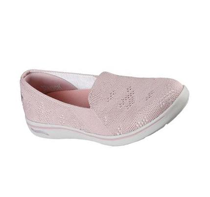 Női Skechers Arch Fit Uplift - Wishful Slip Ons Rózsaszín | HU4699E