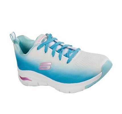 Női Skechers Arch Fit - Vibrant Step Edzőcipő Kék | HU4673E