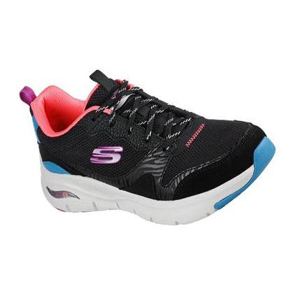 Női Skechers Arch Fit - Vista View Tornacipő Fekete Színes | HU46985