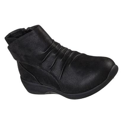 Női Skechers Arya - Fresh Trick Csizma Fekete | HUA316K