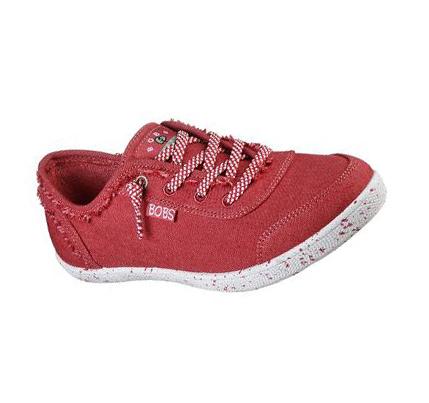 Női Skechers BOBS B Cute - Clean Life Slip Ons Piros | HU74993