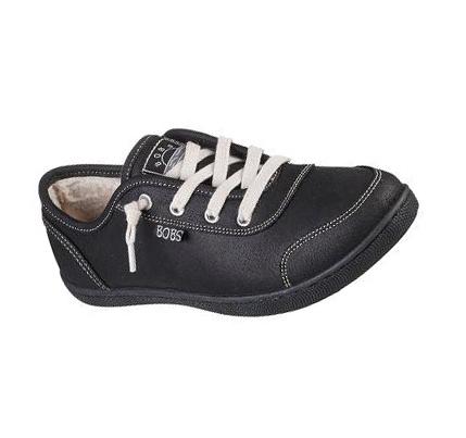Női Skechers BOBS B Cute - Cozy Kick Slip Ons Fekete | HU7524S