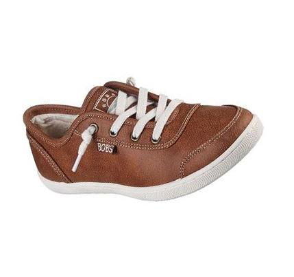 Női Skechers BOBS B Cute - Cozy Kick Slip Ons Barna | HUA624A