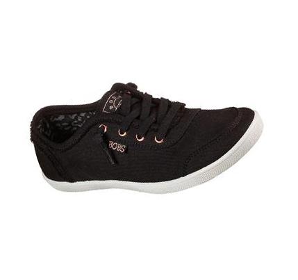 Női Skechers BOBS B Cute Slip Ons Fekete Fehér | HU6099B