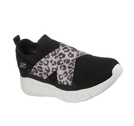 Női Skechers BOBS B Flex - Kitty Kickstart Slip Ons Fekete | HU7104L