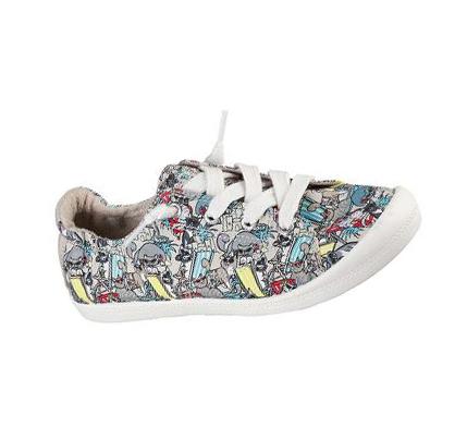 Női Skechers BOBS Beach Bingo - Beach Kitty Slip Ons Színes | HU7849D