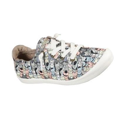 Női Skechers BOBS Beach Bingo - Mellow Cats Slip Ons Színes | HUA974S