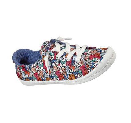 Női Skechers BOBS Beach Bingo - Mutt Mixer Slip Ons Színes | HU7899G