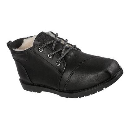 Női Skechers BOBS Chill Lugs - Snuggle Life Csizma Fekete | HU7638R