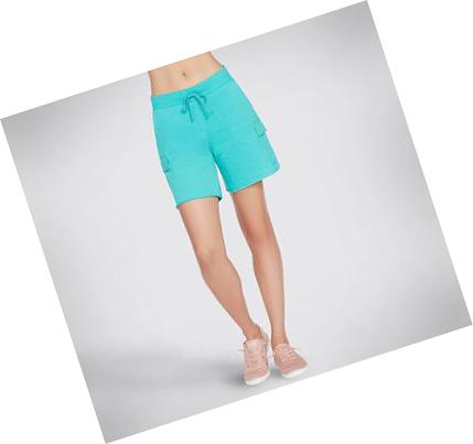 Női Skechers BOBS Comfurt Cargo 7 Inch Rövidnadrág Türkiz | HU5994L