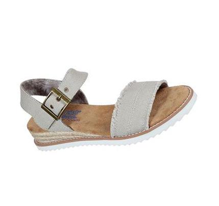 Női Skechers BOBS Desert Kiss - Adobe Princess Szandál Szürke Barna | HU5178W