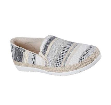 Női Skechers BOBS Flexpadrille 3.0 - Serene Lines Slip Ons Kék Színes | HU50040