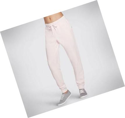 Női Skechers BOBS French Terry Jogger Nadrág Rózsaszín | HU5444S