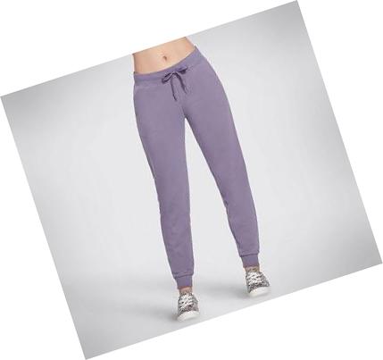 Női Skechers BOBS French Terry Jogger Nadrág Lila | HU54478