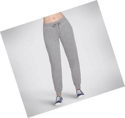 Női Skechers BOBS French Terry Jogger Nadrág Szürke | HU5459Q