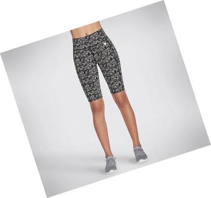 Női Skechers BOBS Heart Eyes Bike Rövidnadrág Fekete Bézs | HU5984W