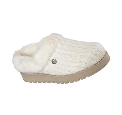 Női Skechers BOBS Keepsakes - Ice Angel Papucs Bézs | HU6367D
