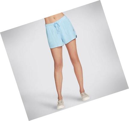 Női Skechers BOBS Paw Cozy Rövidnadrág Kék | HU5119D