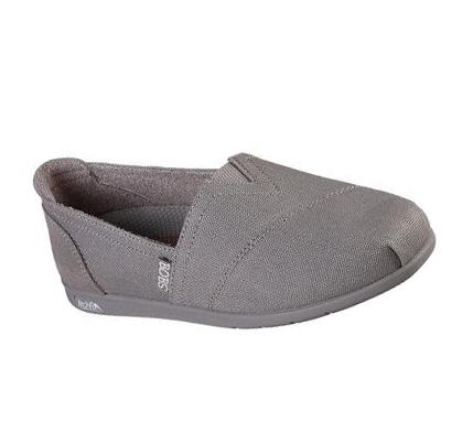 Női Skechers BOBS Plush Arch Fit - For3ver Luv Slip Ons Szürke | HU5229P