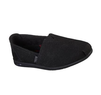 Női Skechers BOBS Plush Arch Fit - For3ver Luv Slip Ons Fekete | HU5254K